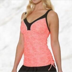 Gerry Tankini‎ Bra UPF Tank Swimsuit Bathing Suit Top Women's Size Small